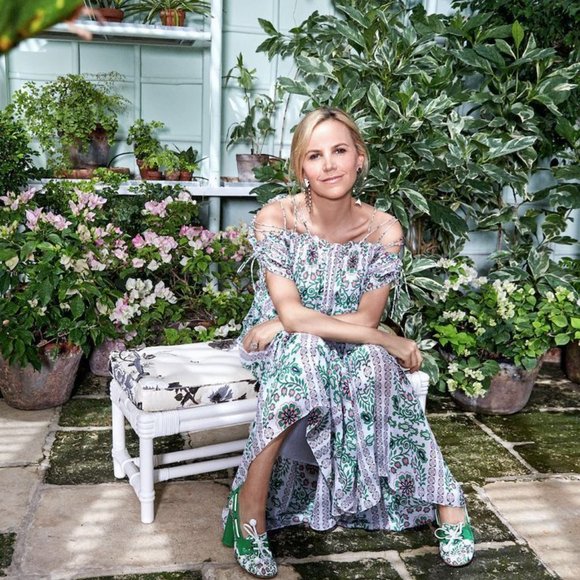 Tory Burch Garden Party Fisher 110mm Loafer Pump Size 7.5 - Picture 2 of 10